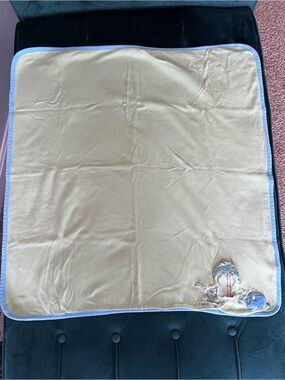 Carter’s Vintage John Lennon Baby Blanket Blue Green Real Love Animals Palm Tree